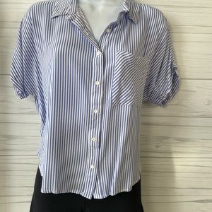 2Sable-Women’s High Low Striped top.